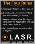 Picture of LASR "4 Rules" Sticker